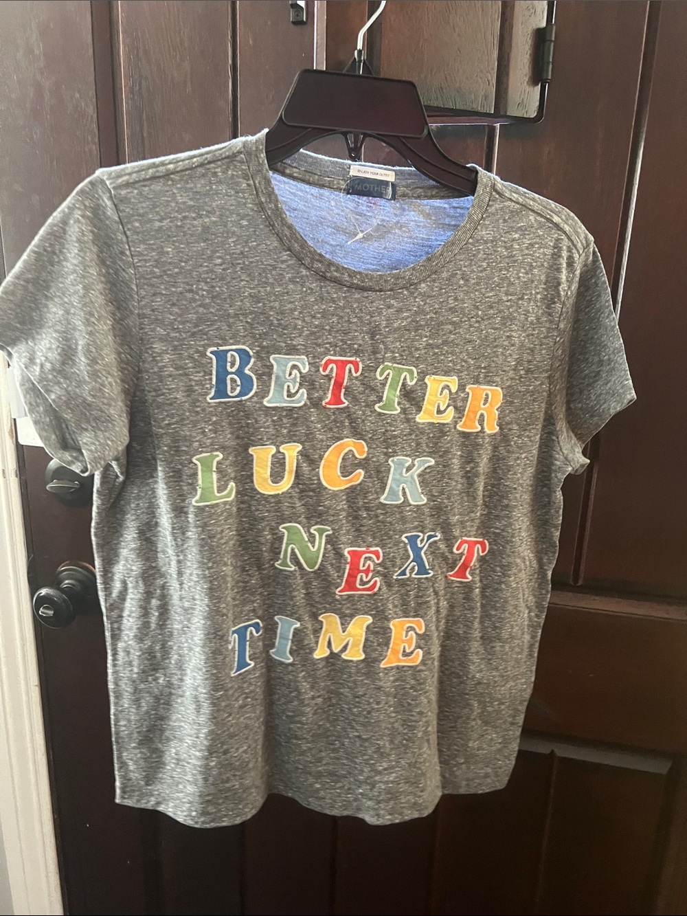 MOTHER the boxy goodie goodie 'Better Luck Next Time' enjoy your outfit